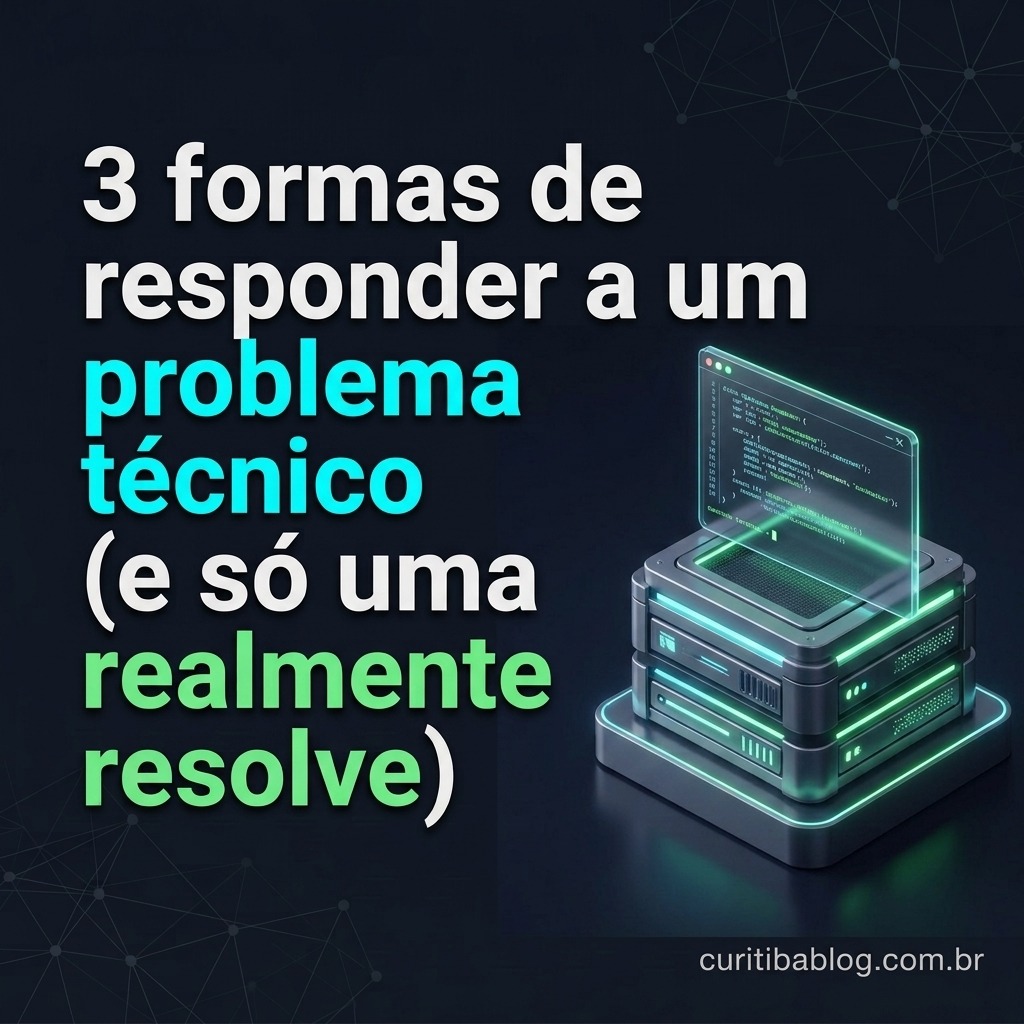 3 formas de responder a um problema técnico (e só uma realmente resolve)
