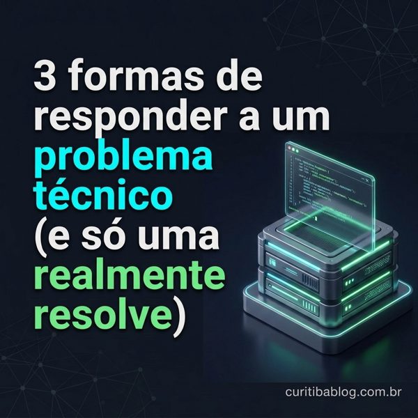 3 formas de responder a um problema técnico (e só uma realmente resolve)