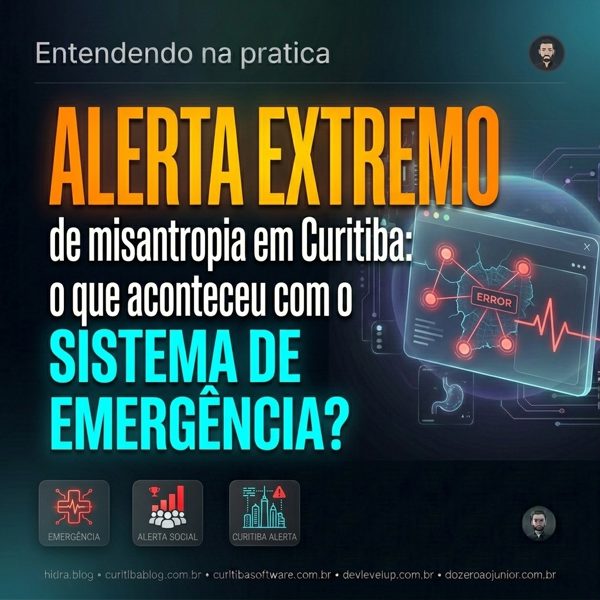 Alerta extremo de misantropia em Curitiba: o que aconteceu com o sistema de emergencia?