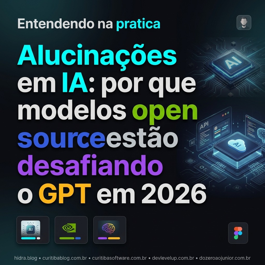 Alucinações em IA: por que modelos open source estão desafiando o GPT em 2026