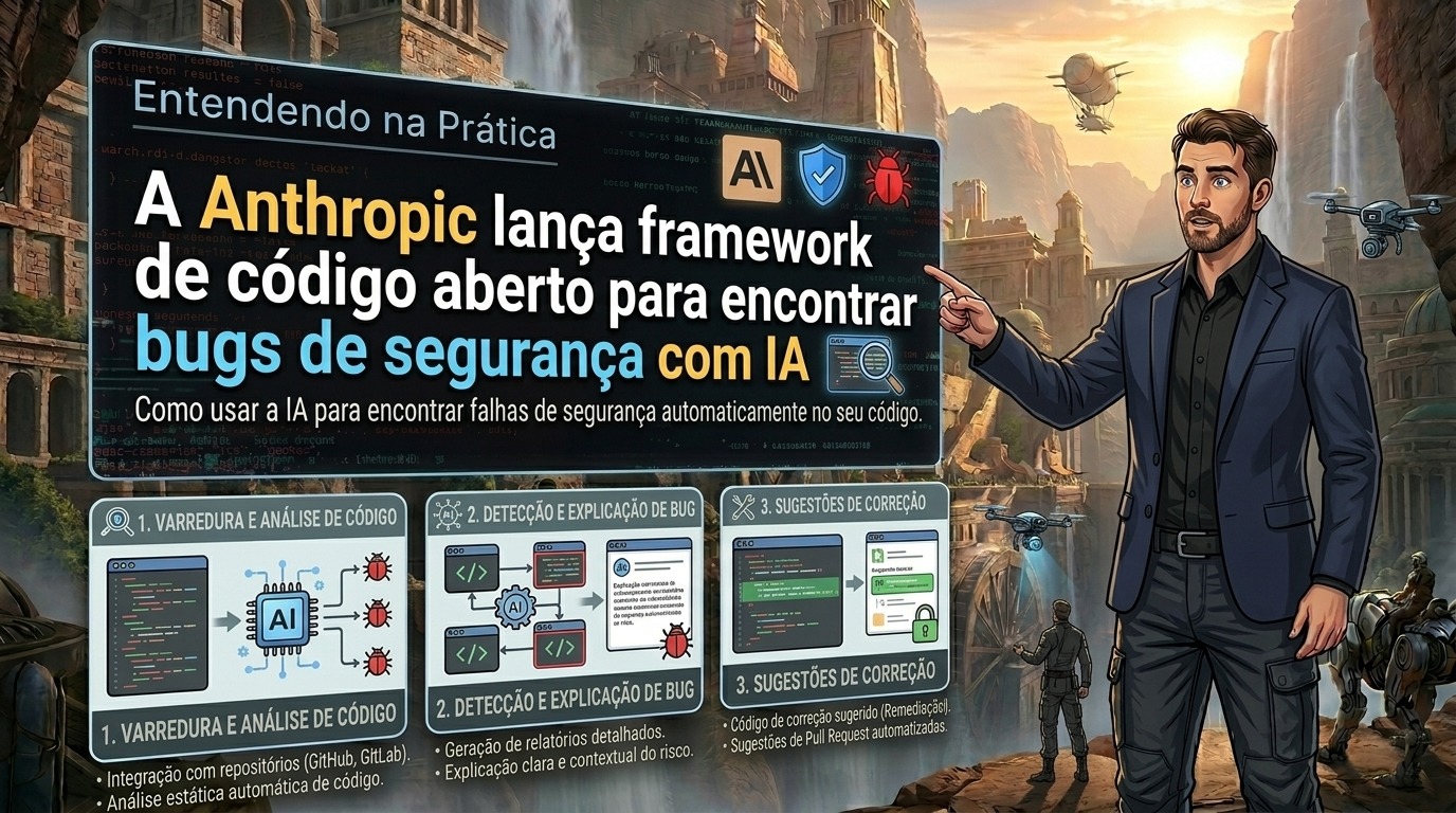 Anthropic lanca framework open-source para encontrar bugs de seguranca com IA