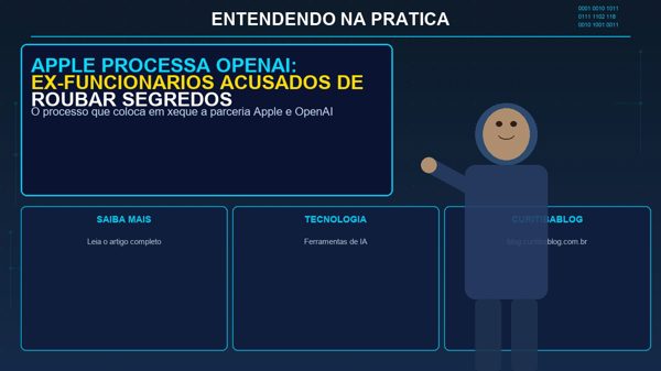 Apple processa OpenAI: ex-funcionarios acusados de roubar segredos comerciais