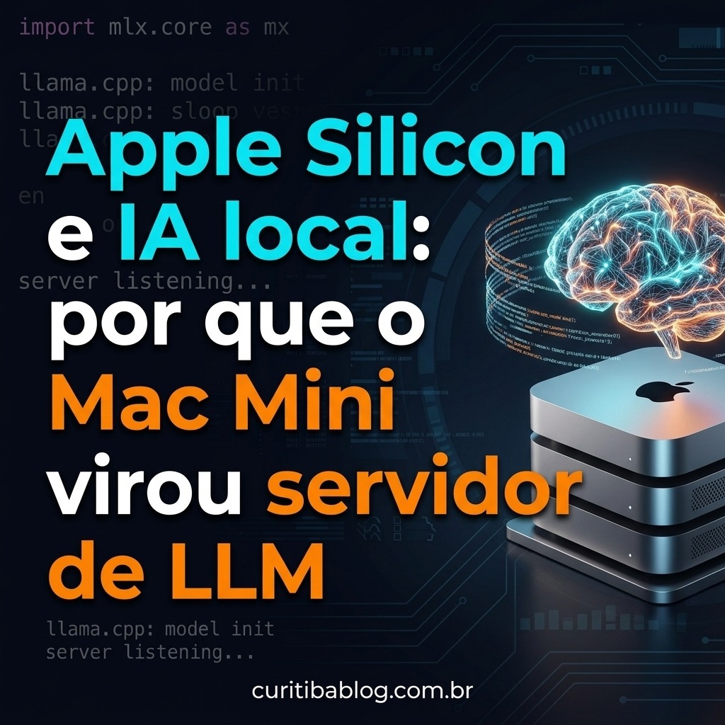 Apple Silicon e IA local: por que o Mac Mini virou servidor de LLM