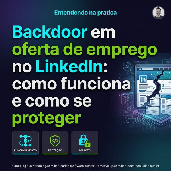 Backdoor em oferta de emprego no LinkedIn: como funciona é como se proteger