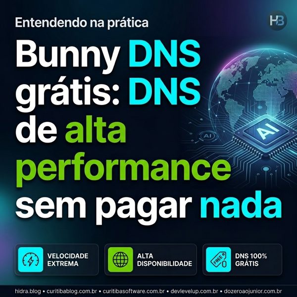 Bunny DNS grátis: DNS de alta performance sem pagar nada