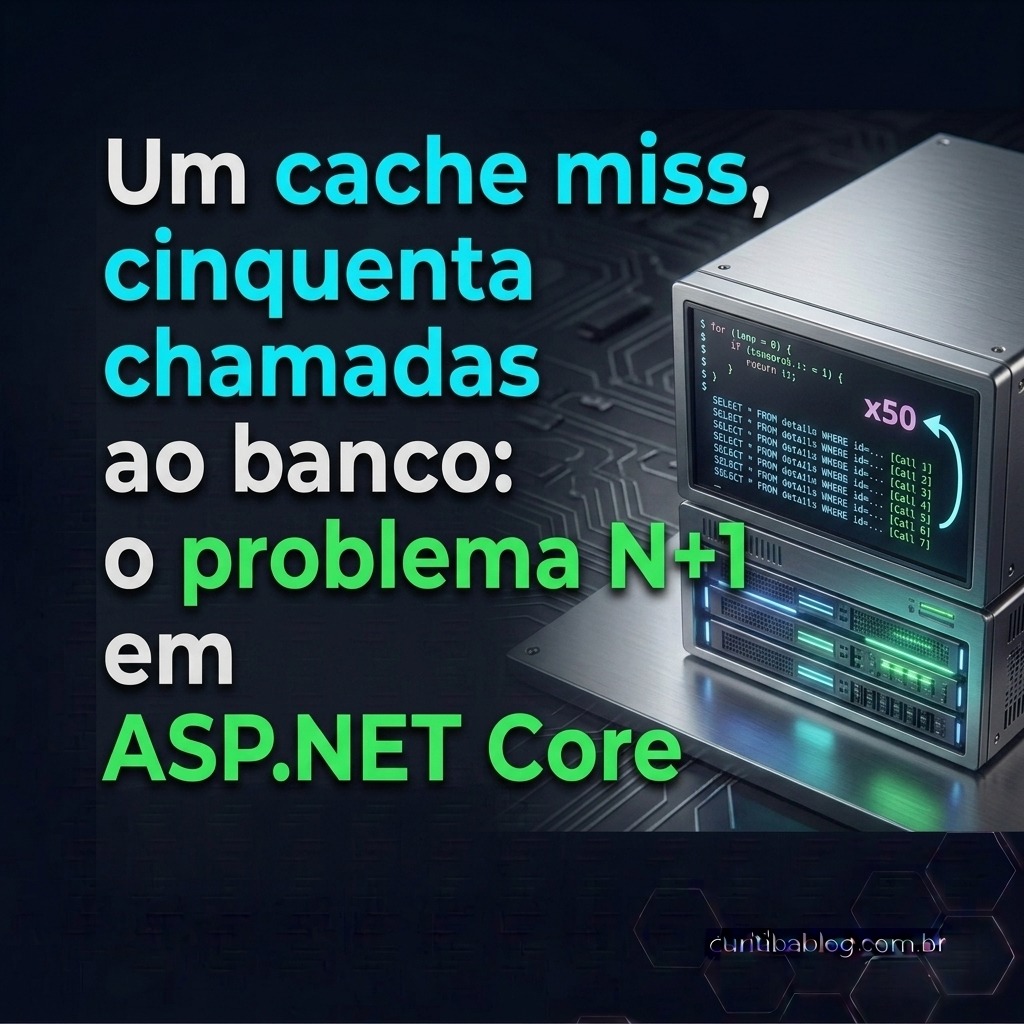 Um cache miss, cinquenta chamadas ao banco: o problema N+1 em ASP.NET Core