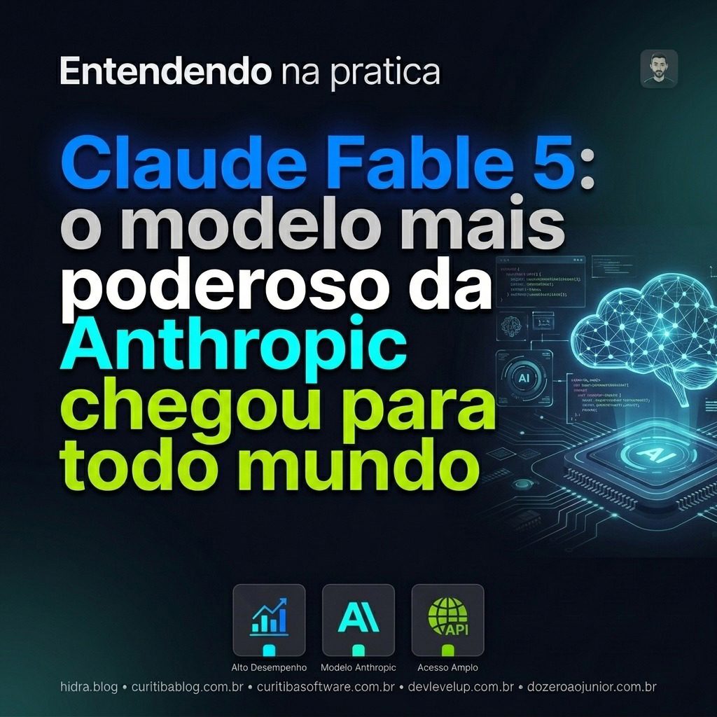 Claude Fable 5: o modelo mais poderoso da Anthropic chega para os desenvolvedores curitibanos