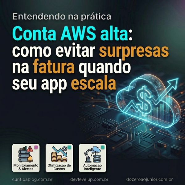 Conta AWS alta: como evitar surpresas na fatura quando seu app escala