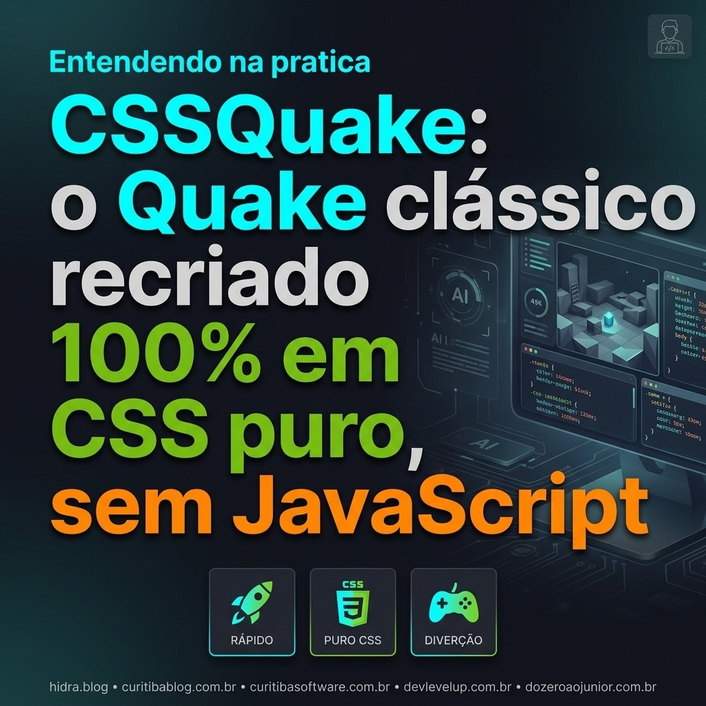CSSQuake: o Quake clássico recriado 100% em CSS puro, sem JavaScript