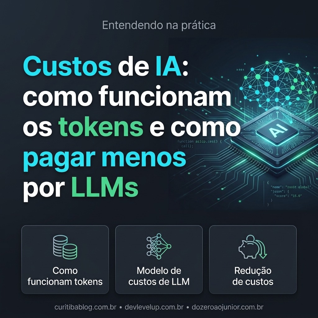 Custos de IA: como funcionam os tokens e como pagar menos por LLMs