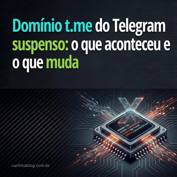 Domínio t.me do Telegram suspenso: o que aconteceu e o que muda