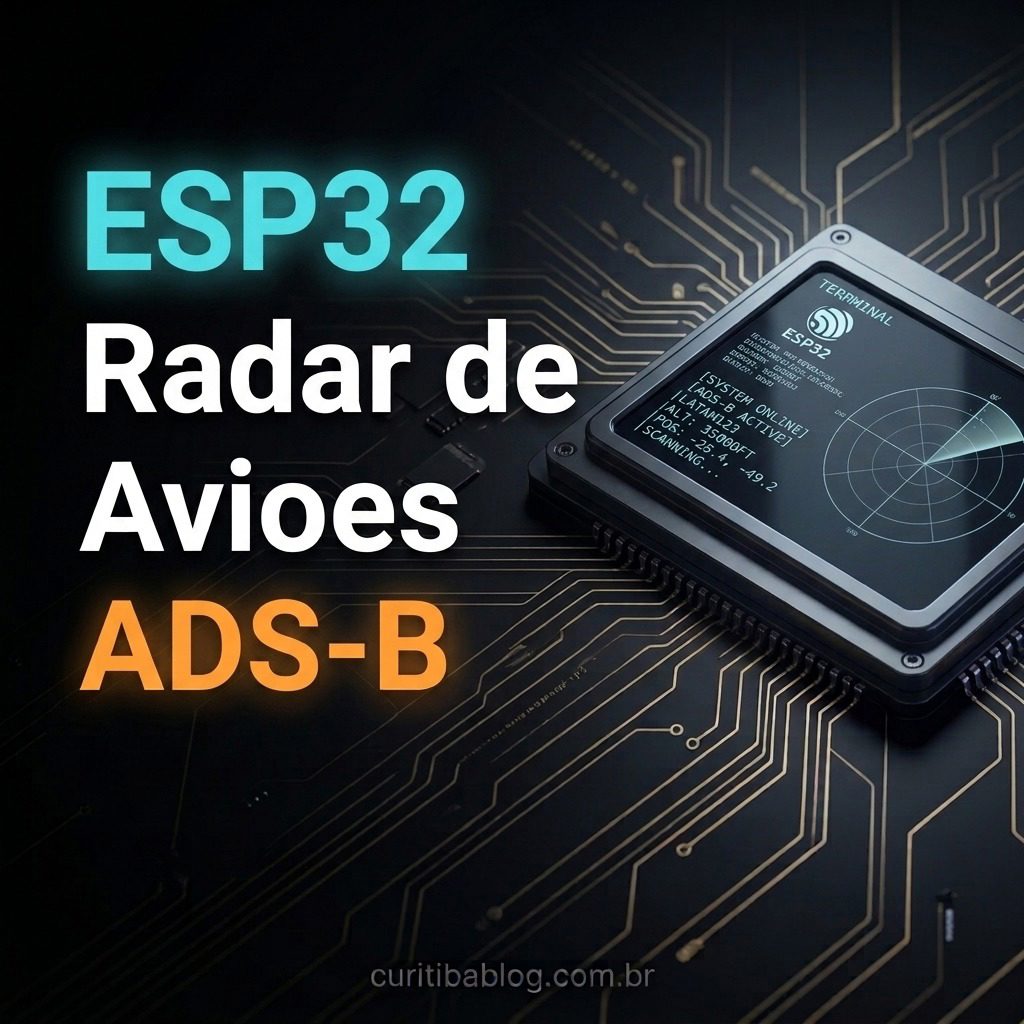 Radar de aviões na mesa com ESP32 e ADS-B: como funciona o projeto