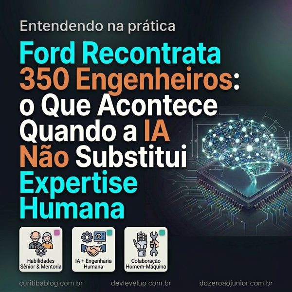Ford Recontrata 350 Engenheiros: o Que Acontece Quando a IA Não Substitui Expertise Humana