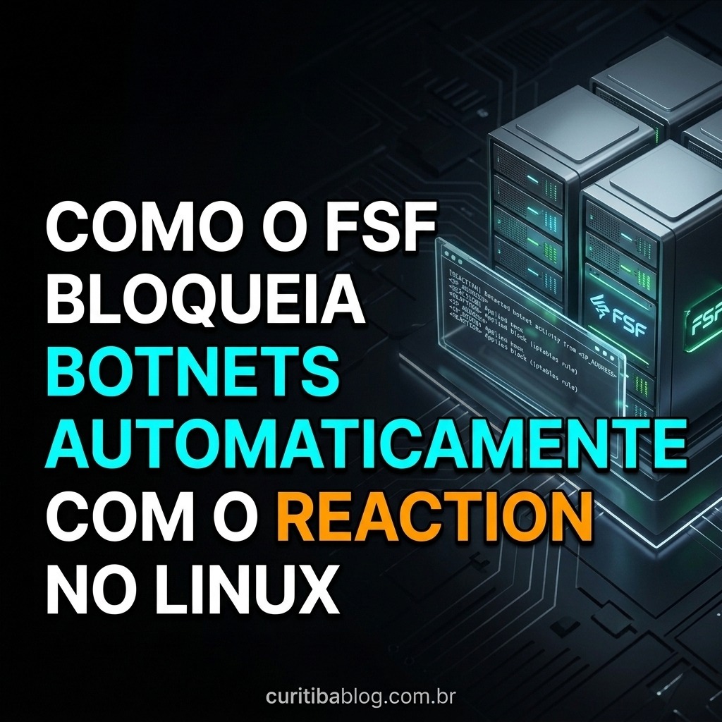 Como o FSF bloqueia botnets automaticamente com o Reaction no Linux
