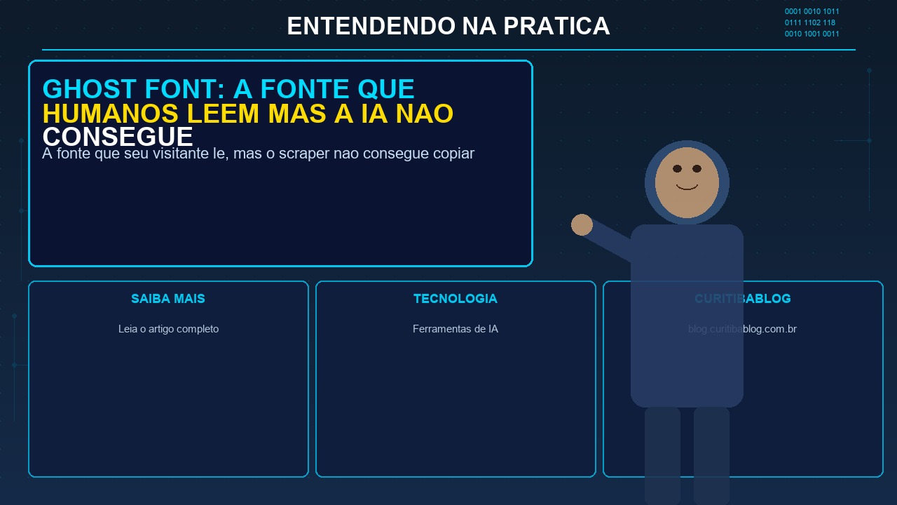 Ghost Font: a fonte que humanos leem mas a IA não consegue