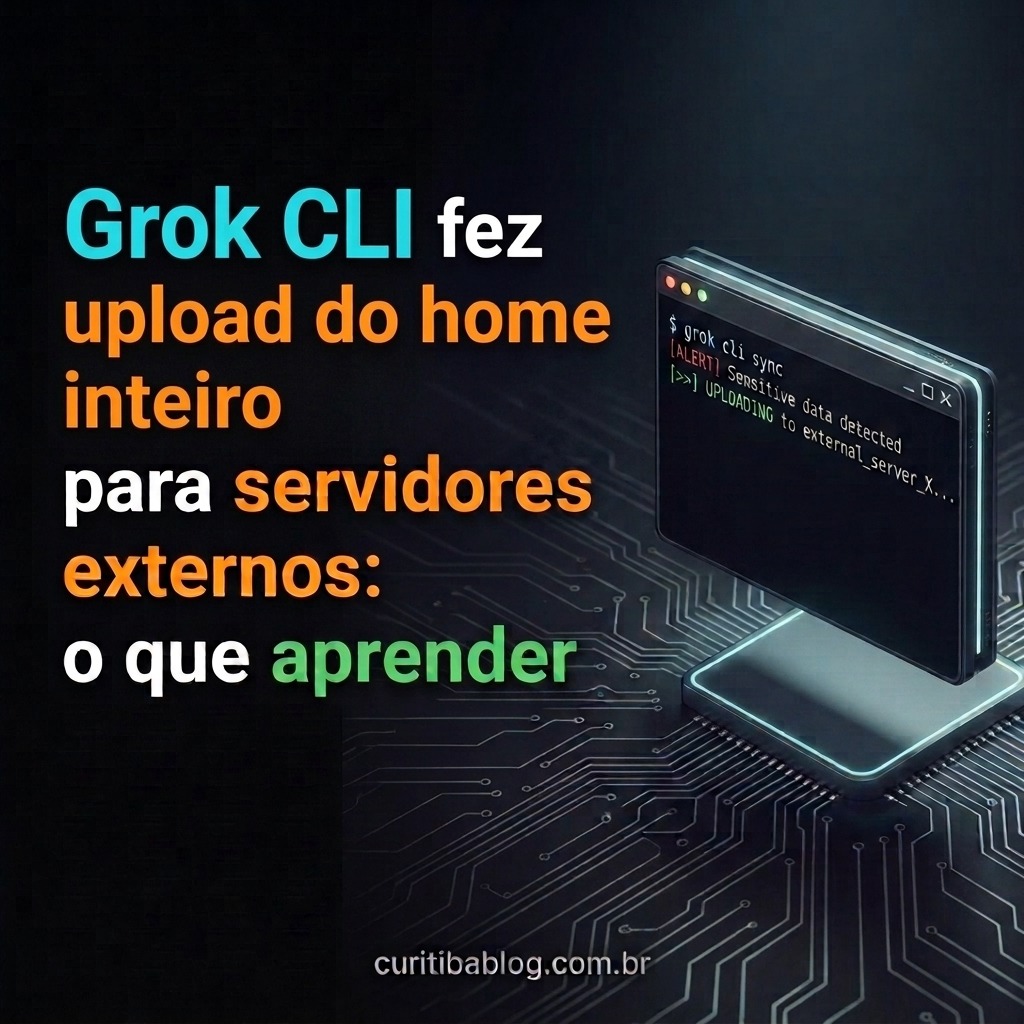 Grok CLI fez upload do home inteiro para servidores externos: o que aprender