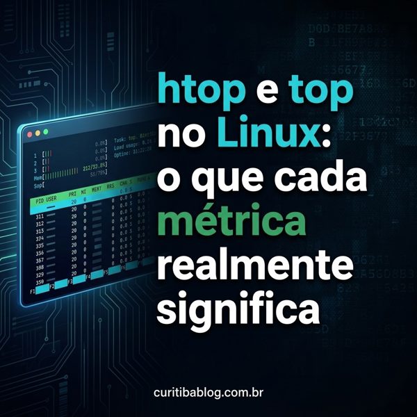 htop e top no Linux: o que cada métrica realmente significa