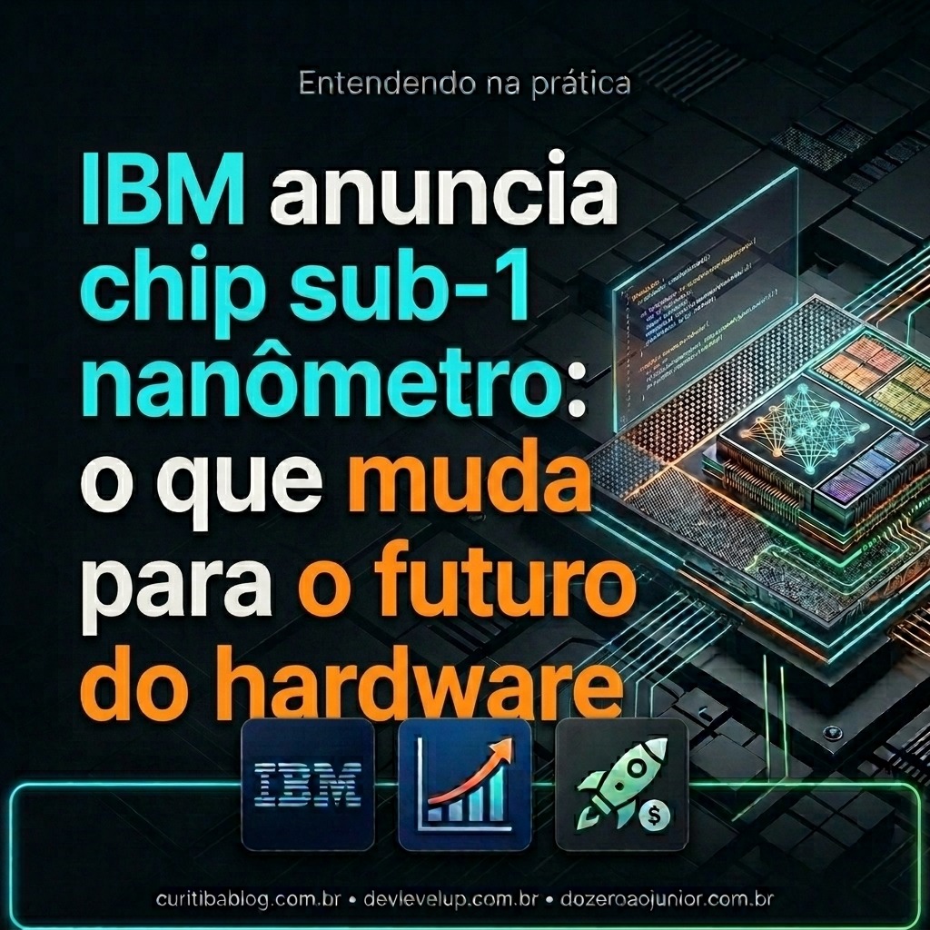IBM anuncia chip sub-1 nanômetro: o que muda para o futuro do hardware