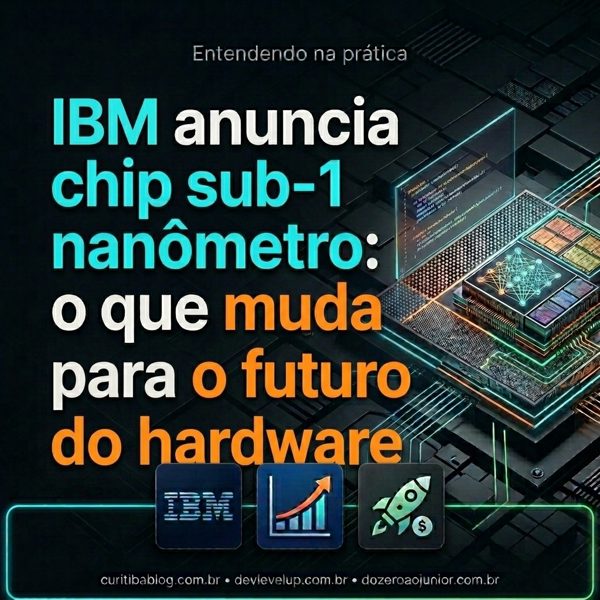 IBM anuncia chip sub-1 nanômetro: o que muda para o futuro do hardware
