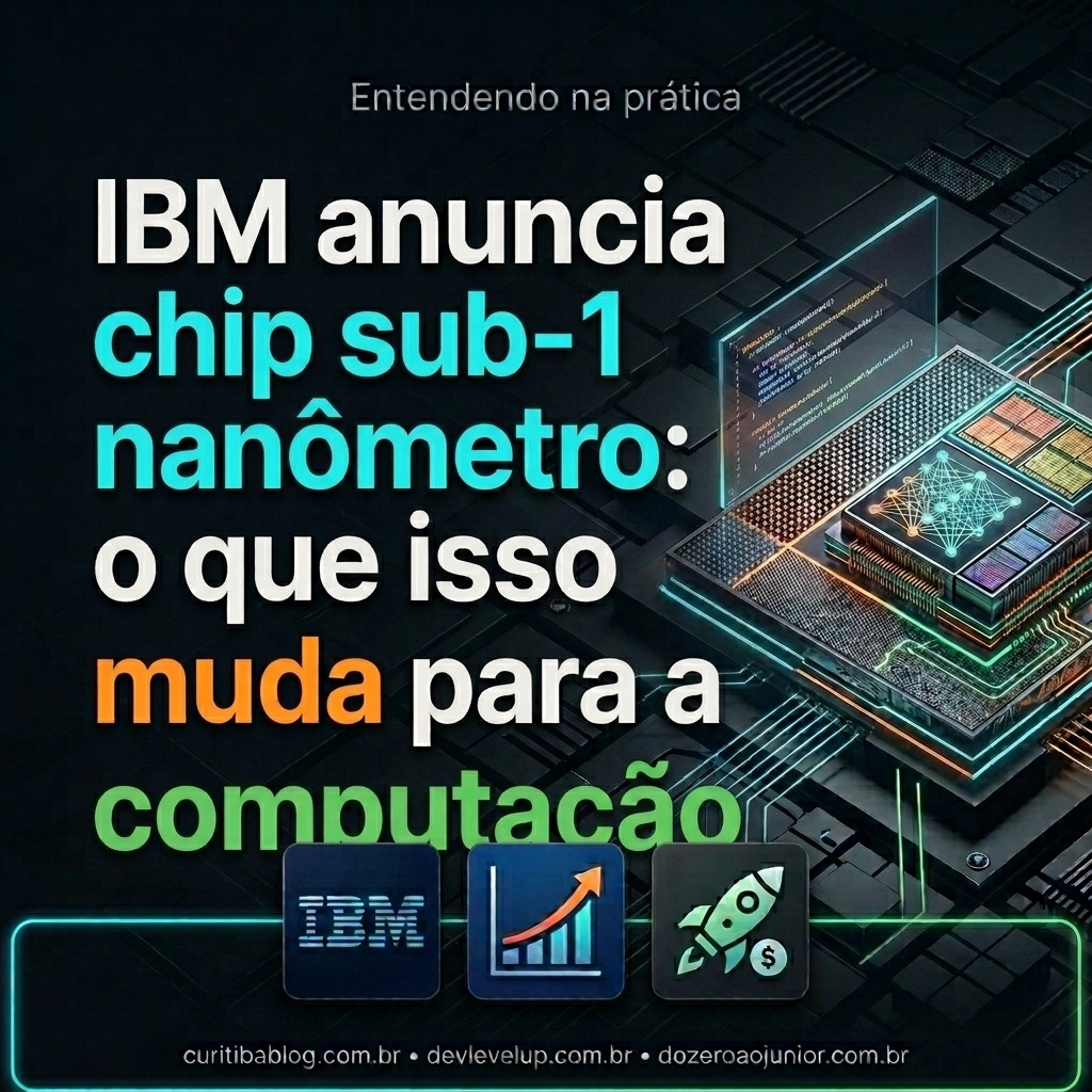 IBM anuncia chip sub-1 nanometro: o que isso muda para a computação
