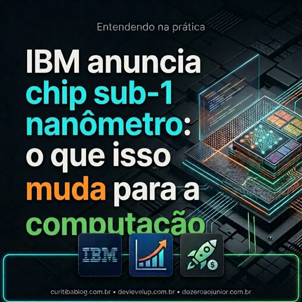 IBM anuncia chip sub-1 nanometro: o que isso muda para a computação