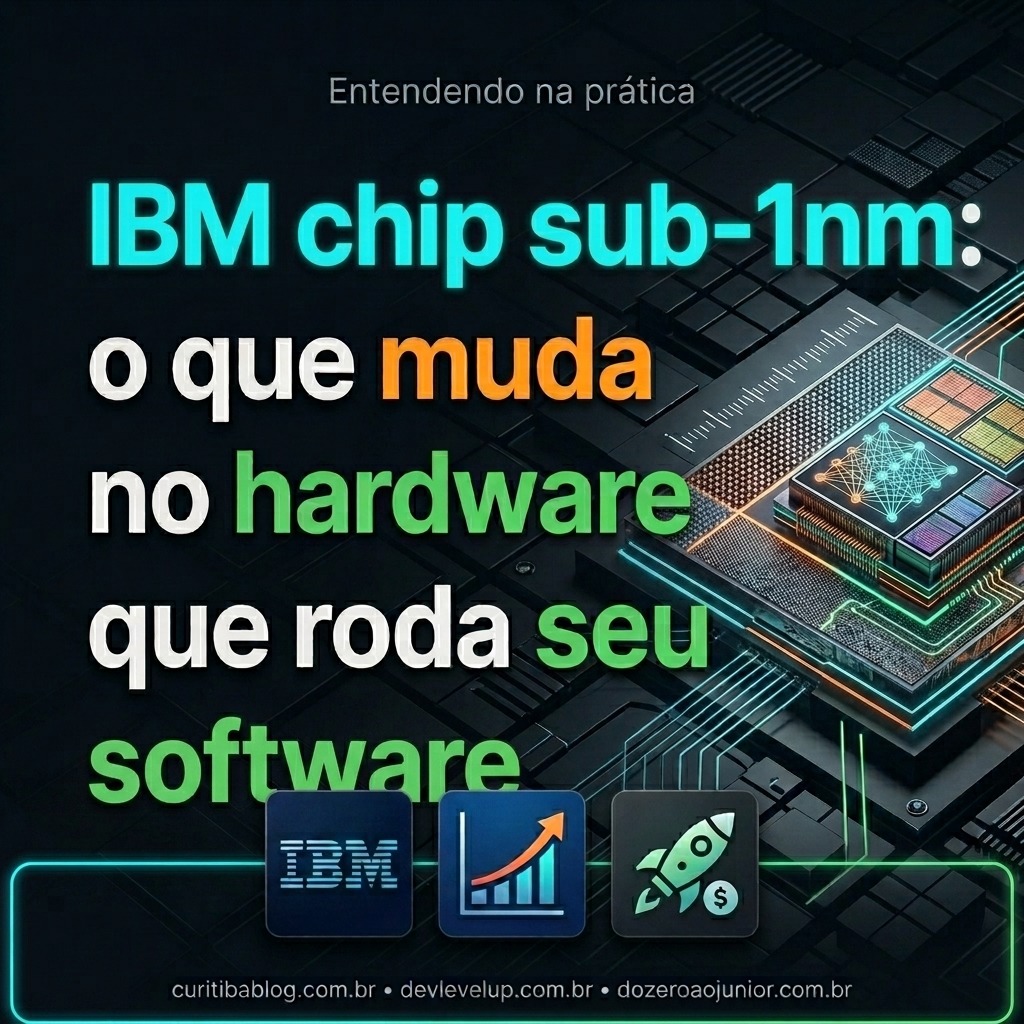 IBM chip sub-1nm: o que muda no hardware que roda seu software