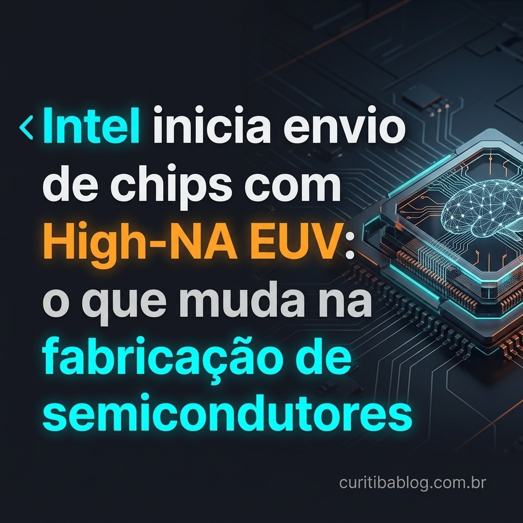 Intel inicia envio de chips com High-NA EUV: o que muda na fabricação de semicondutores