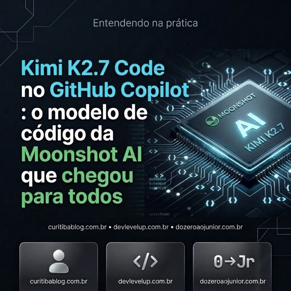 Kimi K2.7 Code no GitHub Copilot: o modelo de código da Moonshot AI que chegou para todos