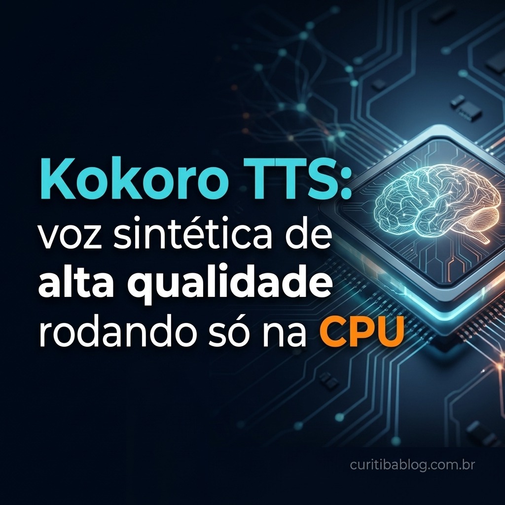 Kokoro TTS: voz sintética de alta qualidade rodando só na CPU