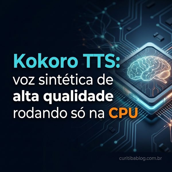 Kokoro TTS: voz sintética de alta qualidade rodando só na CPU