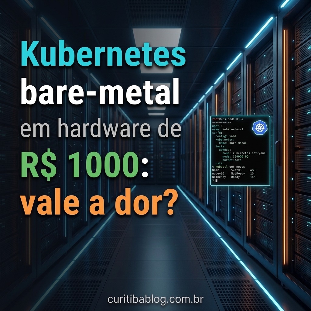 Kubernetes bare-metal em hardware de R$ 1000: vale a dor?