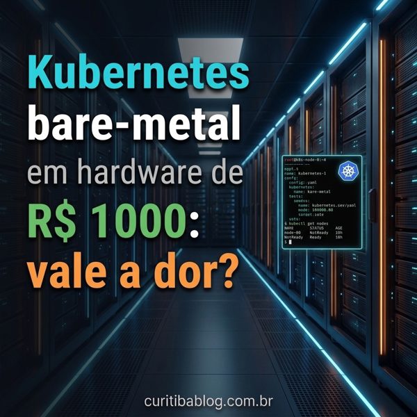 Kubernetes bare-metal em hardware de R$ 1000: vale a dor?