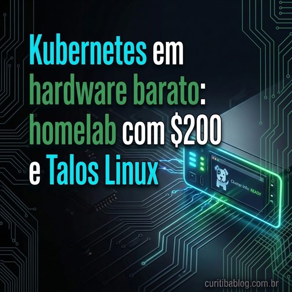 Kubernetes em hardware barato: homelab com $200 e Talos Linux