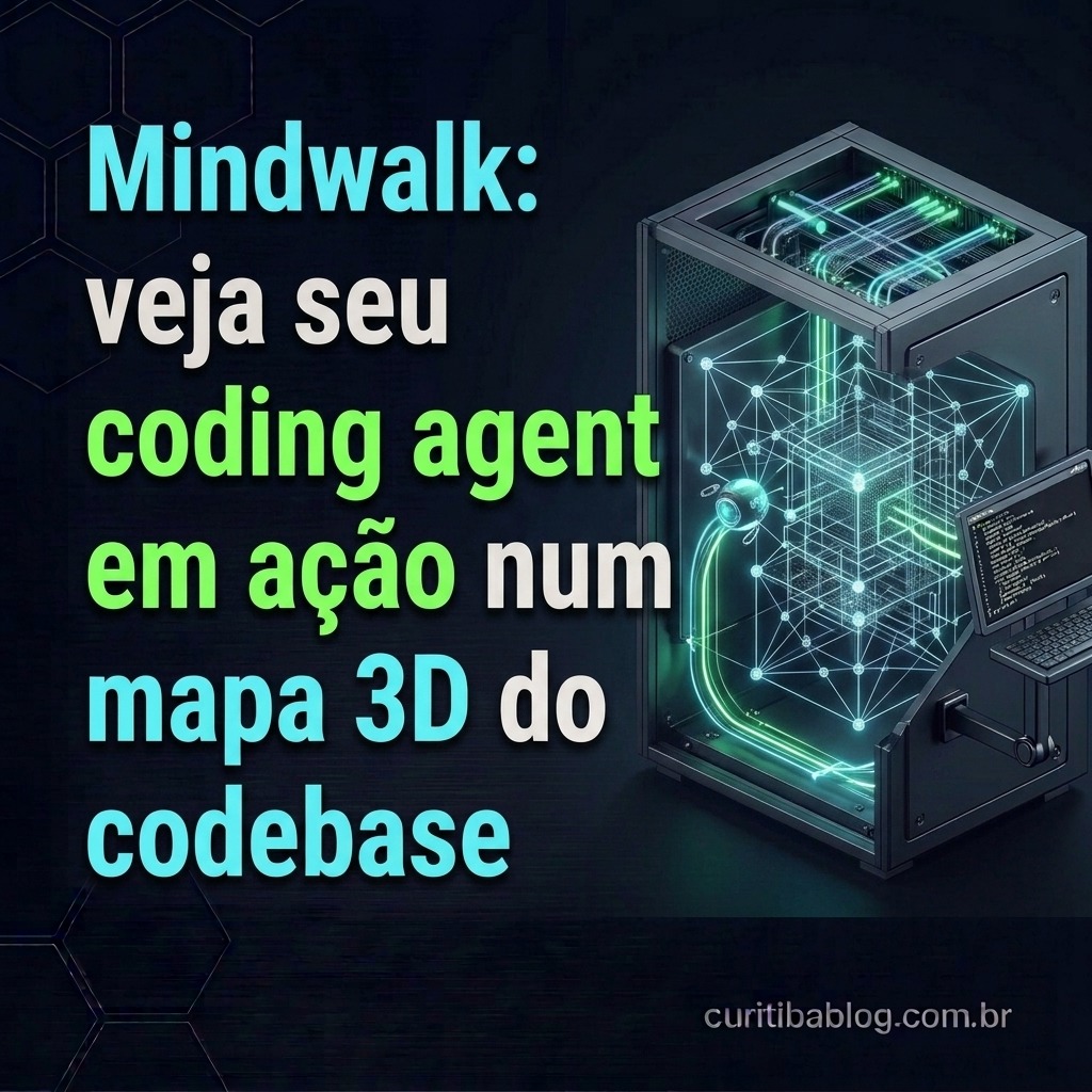 Mindwalk: veja seu coding agent em ação num mapa 3D do codebase