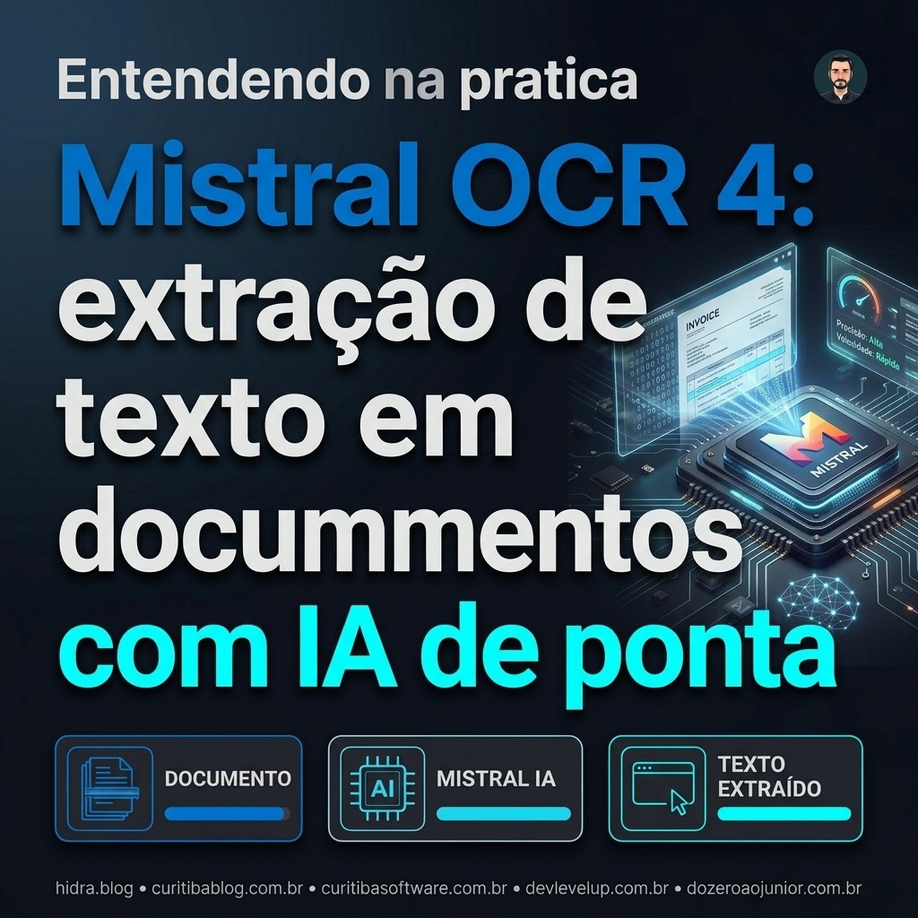 Mistral OCR 4: extração de texto em documentos com IA de ponta