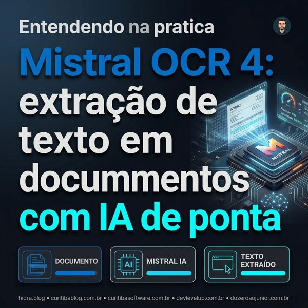Mistral OCR 4: extração de texto em documentos com IA de ponta