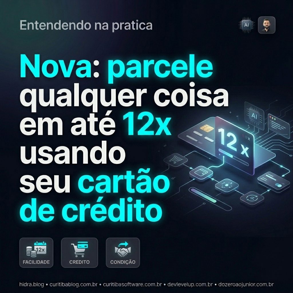 Nova: financie seus projetos em até 12x com cartão de crédito fácil de entender