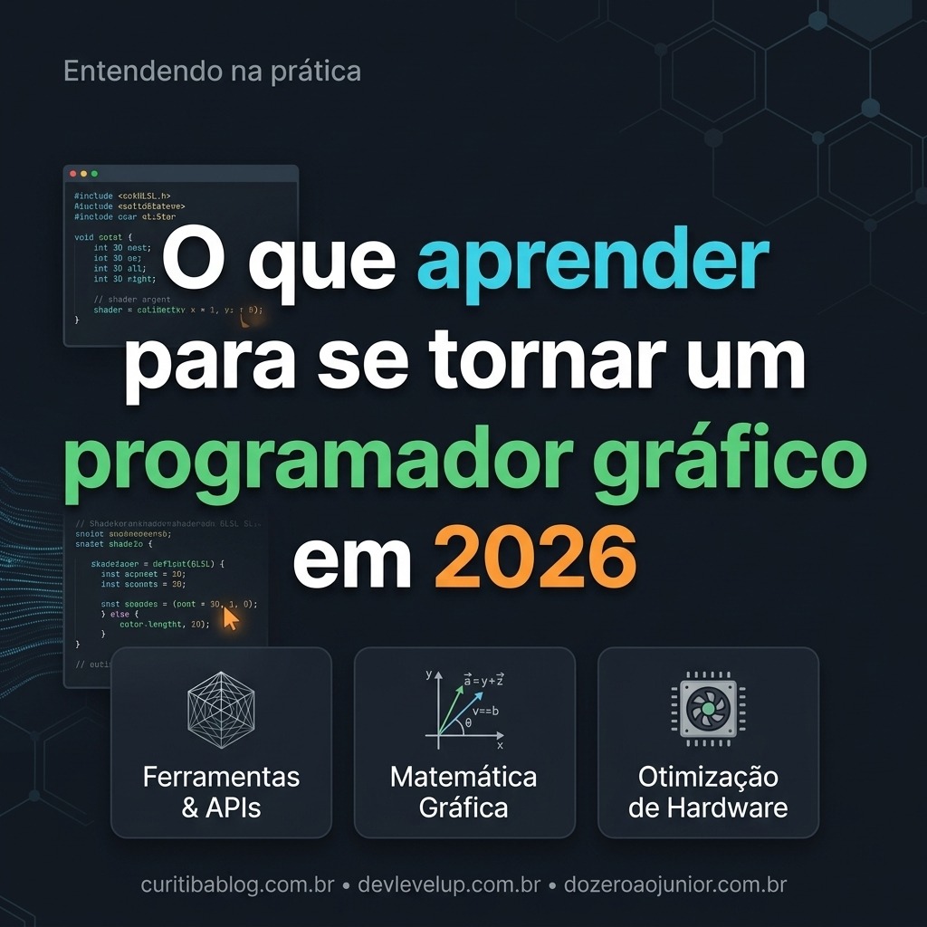 O que aprender para se tornar um programador gráfico em 2026