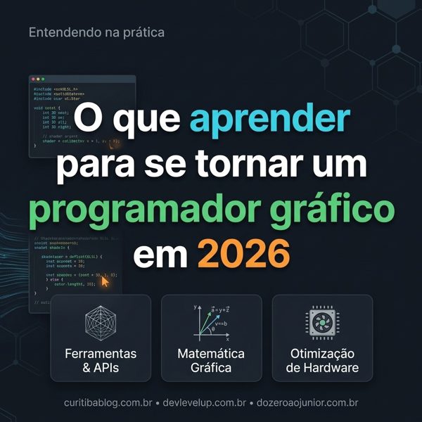 O que aprender para se tornar um programador gráfico em 2026