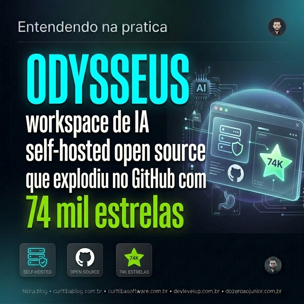 Odysseus: o workspace de IA self-hosted open source que explodiu no GitHub com 74 mil estrelas