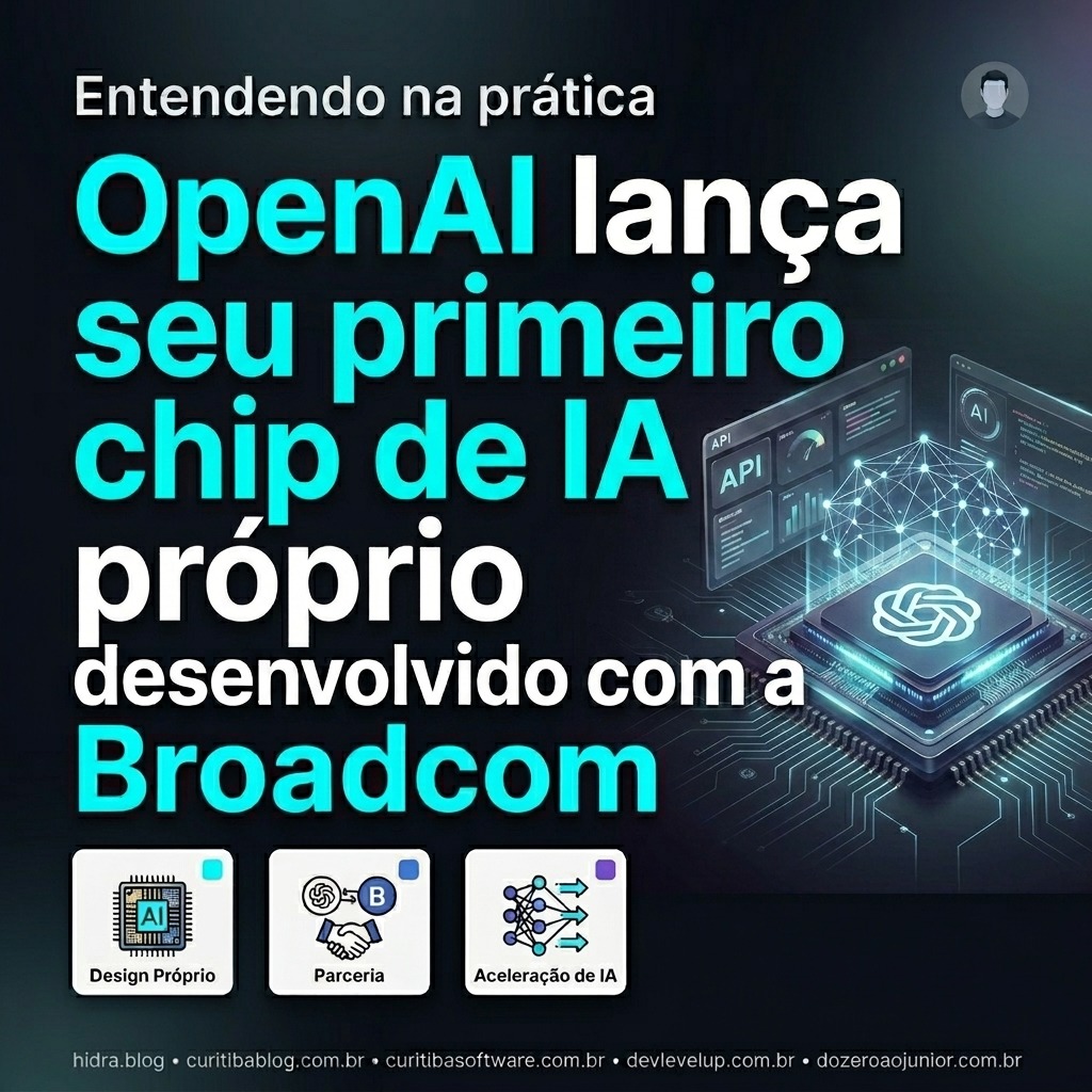 OpenAI lança seu primeiro chip de IA próprio desenvolvido com a Broadcom