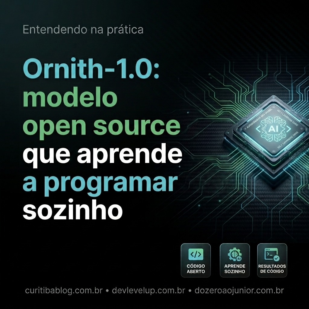 Ornith-1.0: modelo open source que aprende a programar sozinho