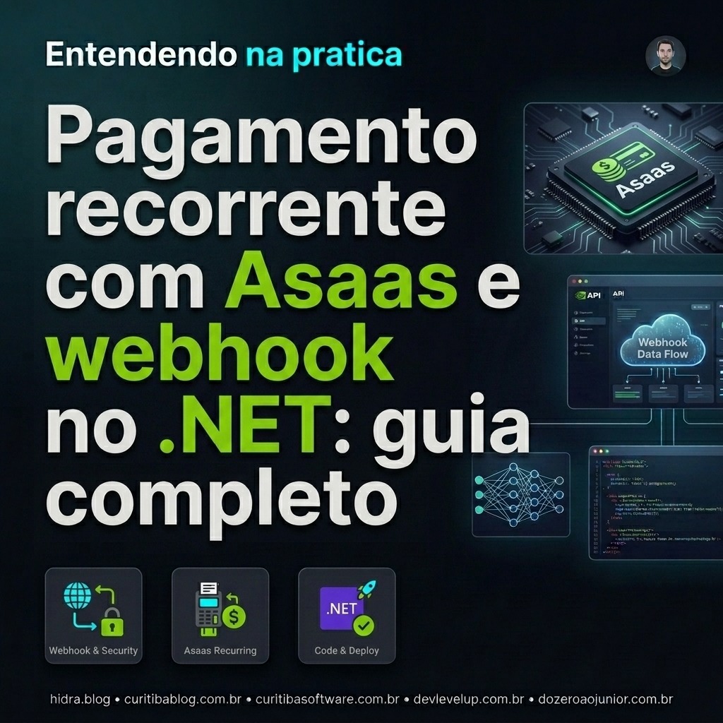 Pagamento recorrente com Asaas e webhook no .NET: guia completo