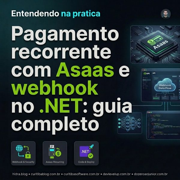 Pagamento recorrente com Asaas e webhook no .NET: guia completo