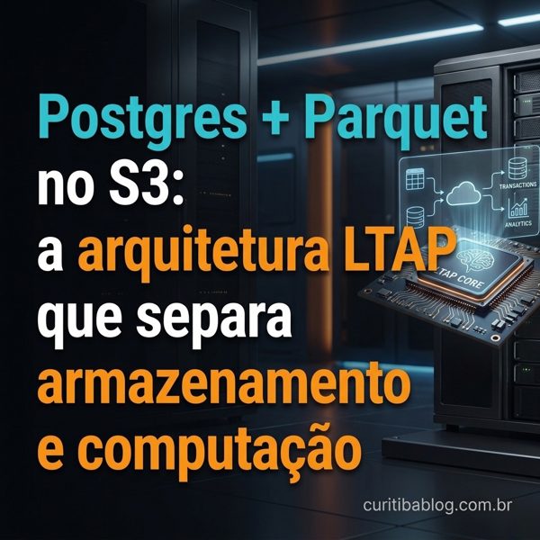 Postgres + Parquet no S3: a arquitetura LTAP que separa armazenamento e computação