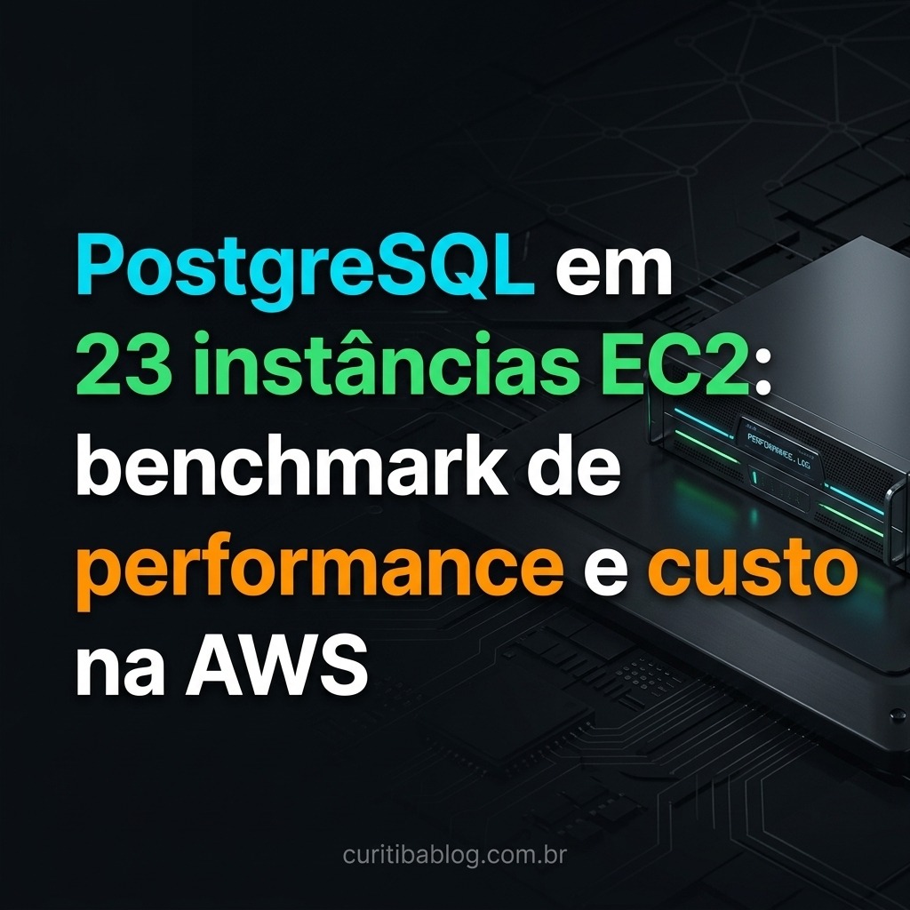 PostgreSQL em 23 instâncias EC2: benchmark de performance e custo na AWS