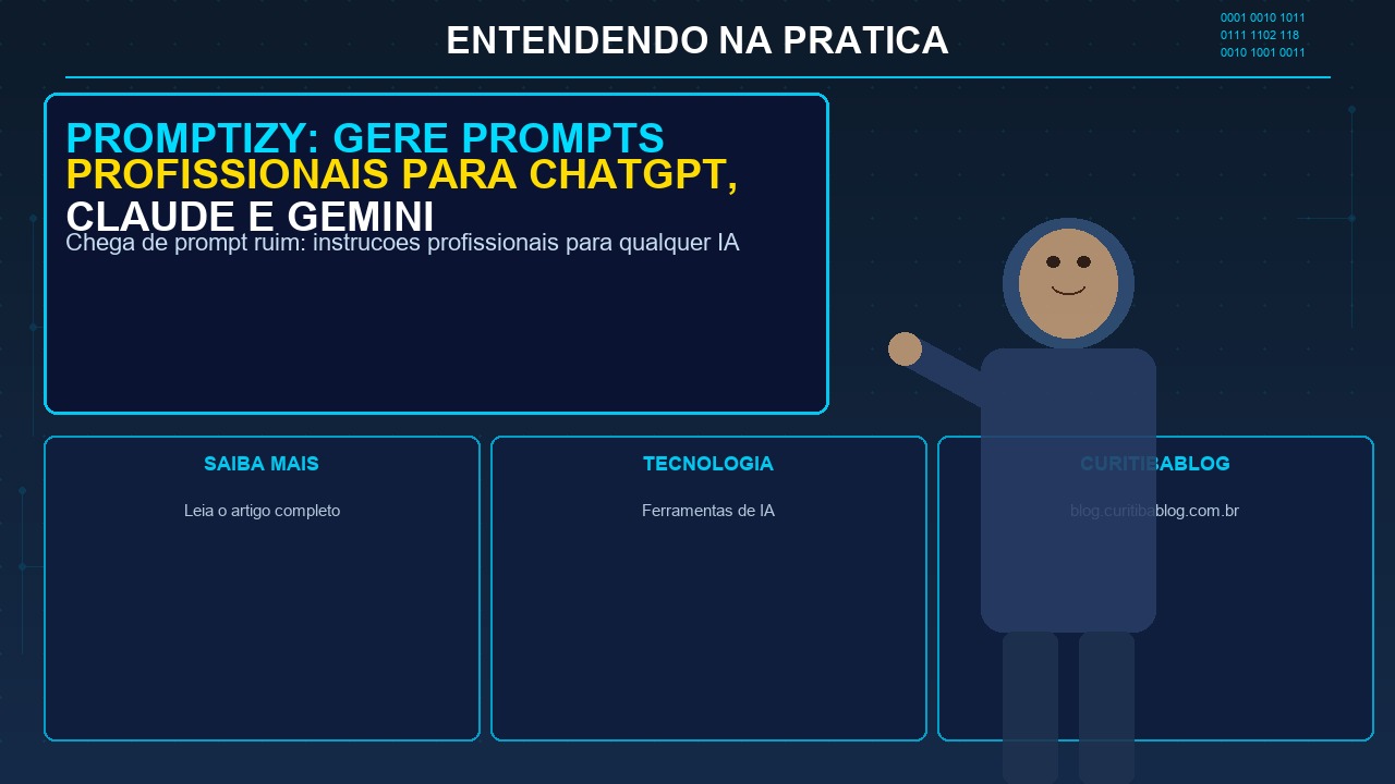 Promptizy: gere prompts profissionais para ChatGPT, Claude e Gemini em segundos