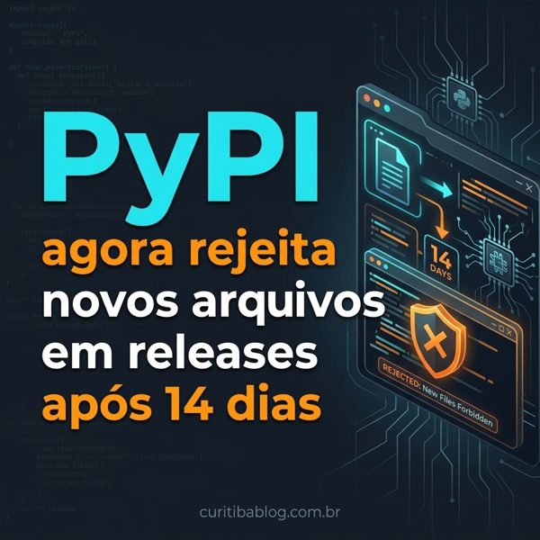 PyPI agora rejeita novos arquivos em releases após 14 dias