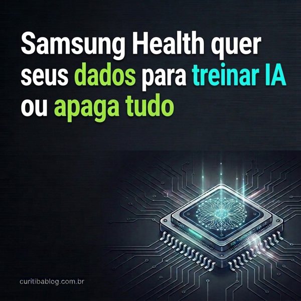 Samsung Health quer seus dados para treinar IA ou apaga tudo