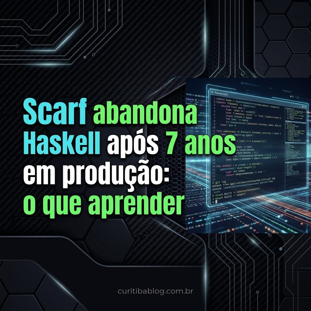 Scarf abandona Haskell após 7 anos em produção: o que aprender